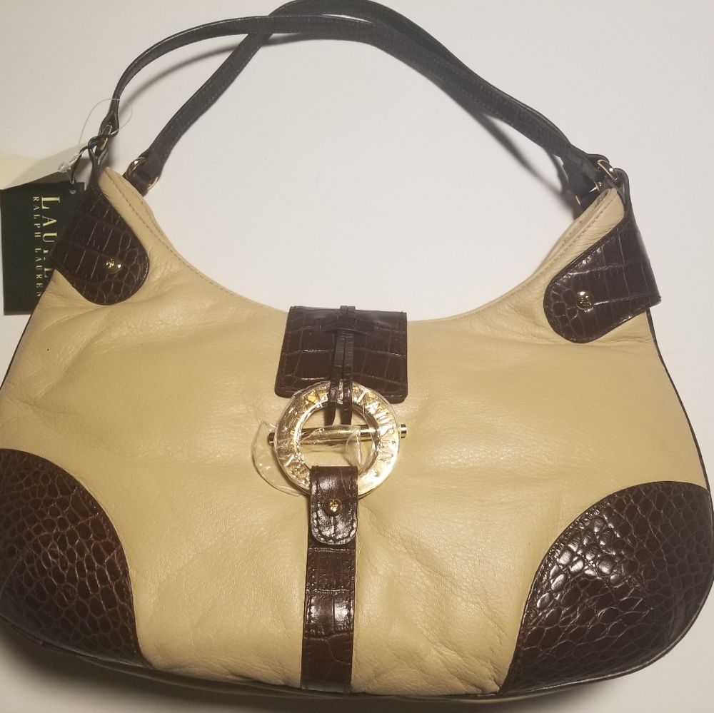 NWT Lauren Ralph Lauren Shoulder Hobo Handbag